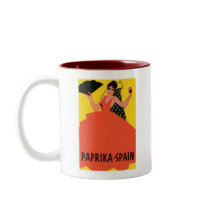 Paprika Spain VIntage Label Coffee Mugs