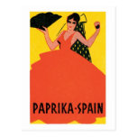 Paprika Spain VIntage Label Post Cards