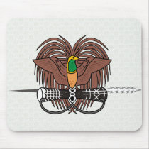 Papua New Guinea Coat of Arms detail Mouse Pads