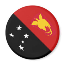 Papua New Guinea Fisheye Flag Magnet by FlagAndMap Papua New Guinea Fisheye Flag Magnet