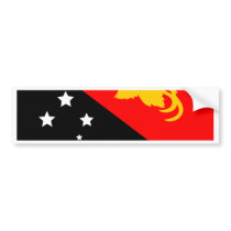 Papua New Guinea Flag bumper stickers