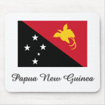 Papua New Guinea Flag Design mousepads