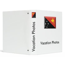 Papua New Guinea Flag Jewel 3 Ring Binders