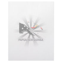 Papua New Guinea Flag Map 2.0 Letterhead Template