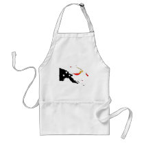 Papua New Guinea flag map aprons