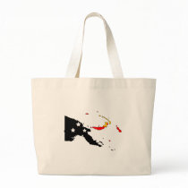 Papua New Guinea flag map bags
