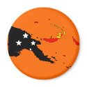 Papua New Guinea flag map magnets