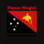 Papua New Guinea Flag Map Text Ladies Baby Doll