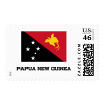 Papua New Guinea Flag postage