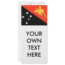 Papua New Guinea Flag rack cards by flagshirts Papua New Guinea Flag rack cards