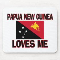 Papua New Guinea Loves Me mousepads