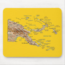 Papua New Guinea Map Mousepad