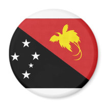 Papua New Guinea National Flag magnets by All_Flags Papua New Guinea National Flag magnets