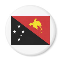 Papua New Guinea National Flag magnets by All_Flags Papua New Guinea National Flag magnets