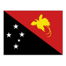 Papua New Guinea National Flag Post Cards