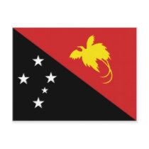 Papua New Guinea National Flag postcards