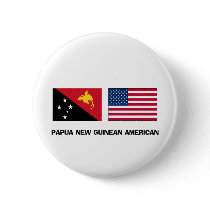 Papua New Guinean American buttons by flagshirt Papua New Guinean American buttons