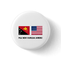 Papua New Guinean American buttons by flagshirt Papua New Guinean American buttons