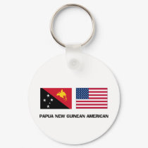 Papua New Guinean American keychains by flagshirt Papua New Guinean American keychains