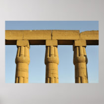 Papyrus Columns at Luxor Temple, Egypt Poster