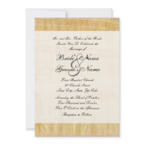 Papyrus Paper Wedding Invitation