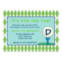 Par-Tee Time Boy Announcements