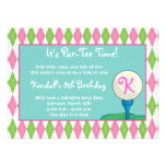 Par-Tee Time Girl Personalized Announcement