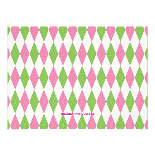 Par-Tee Time Girl Personalized Announcement