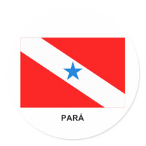 Pará, Brazil Flag Round Sticker