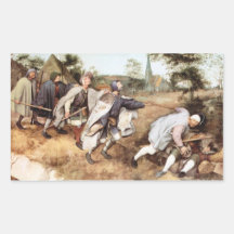 Parabal de los hombres ciegos de Pieter Bruegel Pegatina