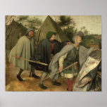 Parable of the Blind, detail of three blind Print