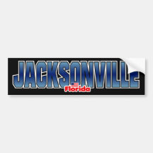 Parachoque de Jacksonville Etiqueta De Parachoque
