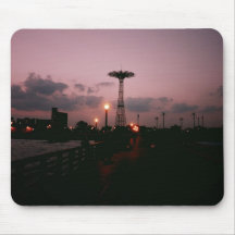 Parachute Jump, Coney Island at Sunset Mouse Pads