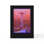 Parachute Jump Psychedelic Blank Greeting Card