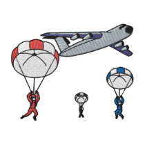 Parachute Scene embroidered shirts by ZazzleEmbroidery Parachute Scene embroidered shirts