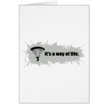 Parachuting is a Way of Life Card