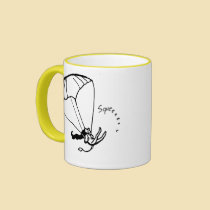 Parachuting Jaguar Mug mugs