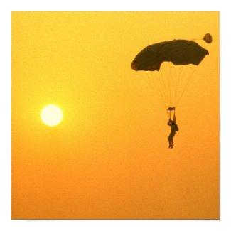 Parachuting Poster