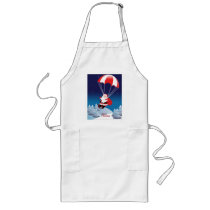 Parachuting Santa aprons by pixelholic Parachuting Santa aprons