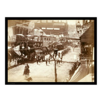 Parade Celebrating Deadwood Railroad SD 1888 posters