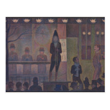 Parade de Cirque de Jorte Seurat Tarjetas Postales