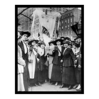 Parade Garment Workers NYC 1916 print