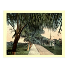 Parade Ground, Barracks, Key West FL Vintage Postcard