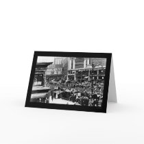 Parade of Soldiers on Broadway in NY 1917 cards