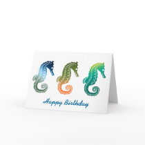 Parade of Tropical Seahorses Cards