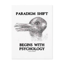 Paradigm Shift Begins With Psychology postcards by wordsunwords Paradigm Shift Begins With Psychology postcards