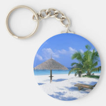 Paradise beach key chain