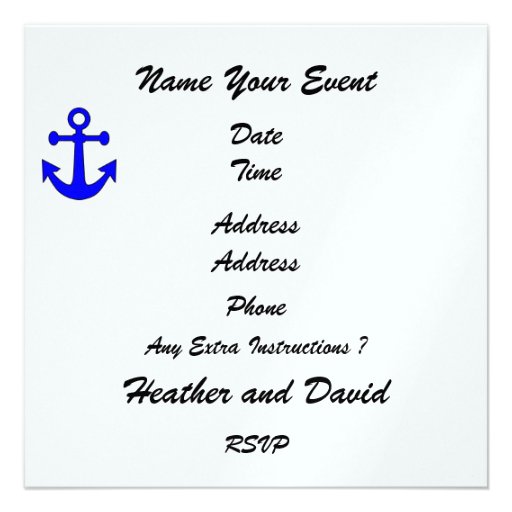 Paradise Beach Message in a Bottle - SRF Custom Invitation