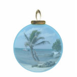 Paradise Beach Ornament Photo Sculpture