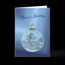 Paradise Beach Season's Greetings Card